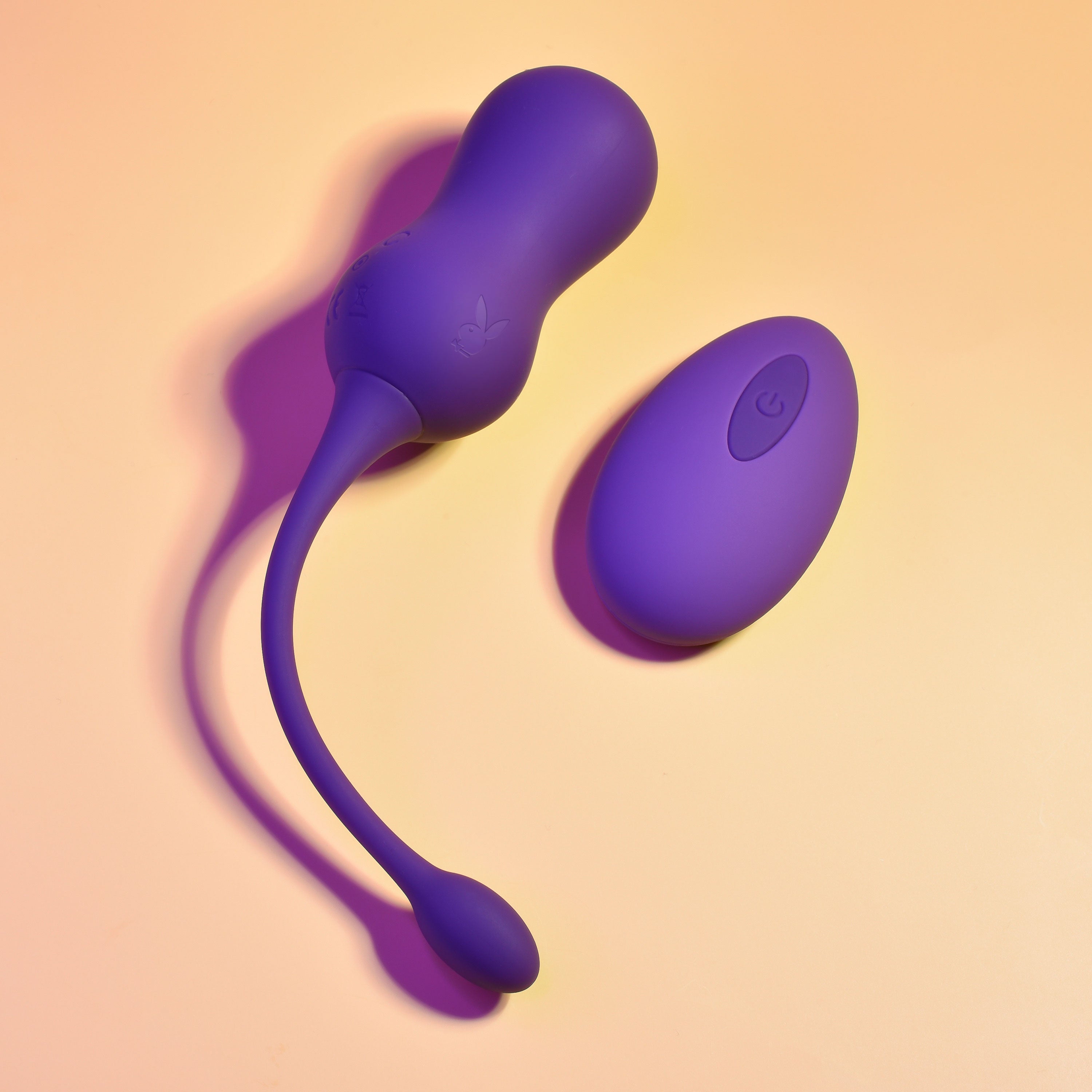 "Playboy Pleasure - Double Time - Kegel Balls - Dark Purple PB-RS-2406-2"