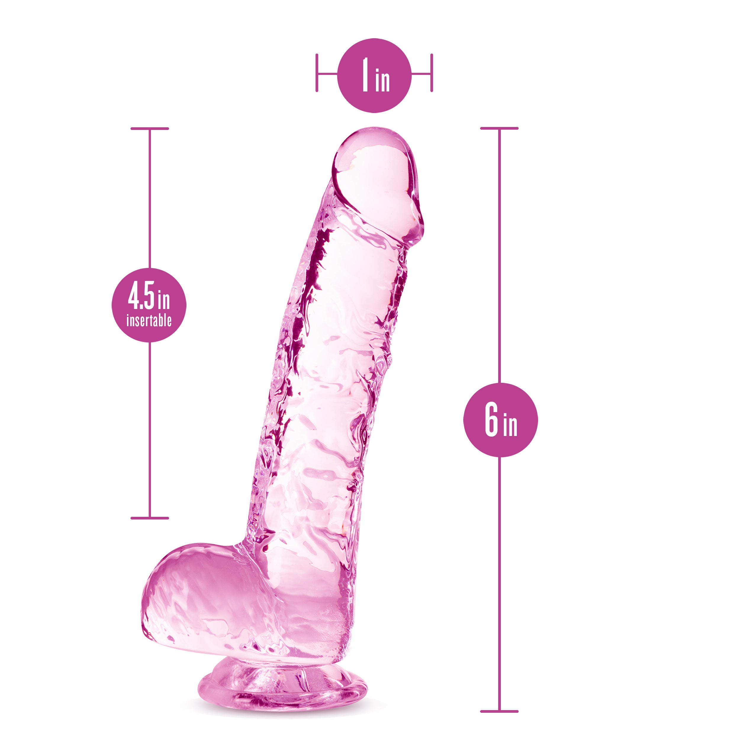 Naturally Yours - 6 Inch Crystalline Dildo