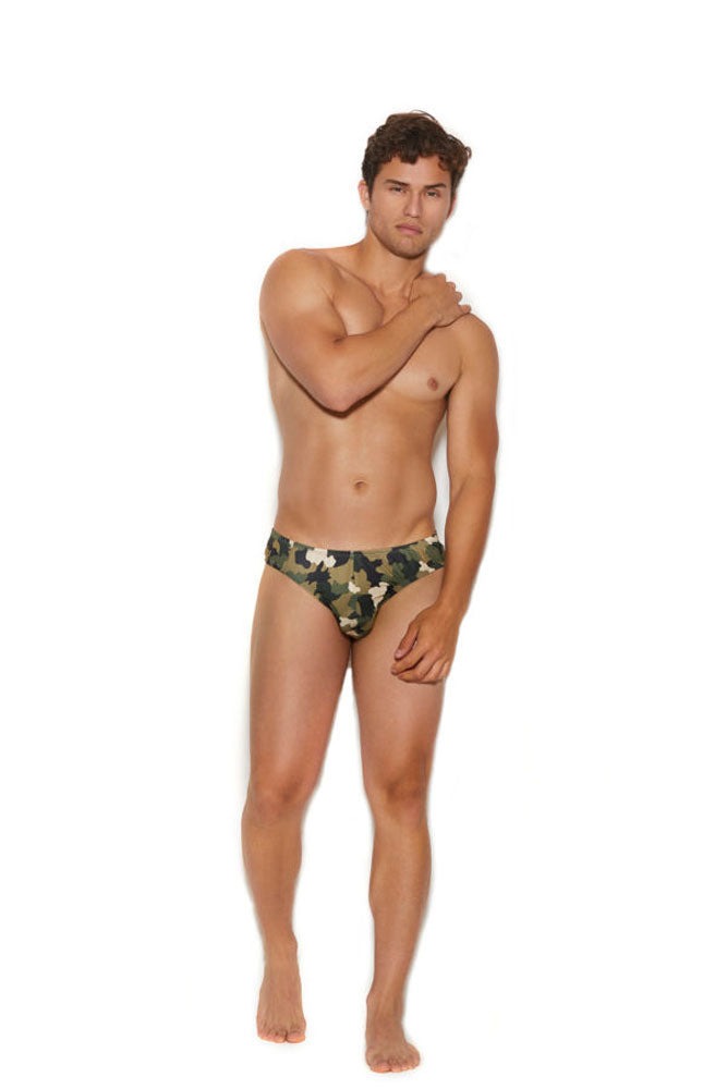 "Men's Thong Back Brief - Large/xlarge - Camouflage EM-82391CAMLXL"