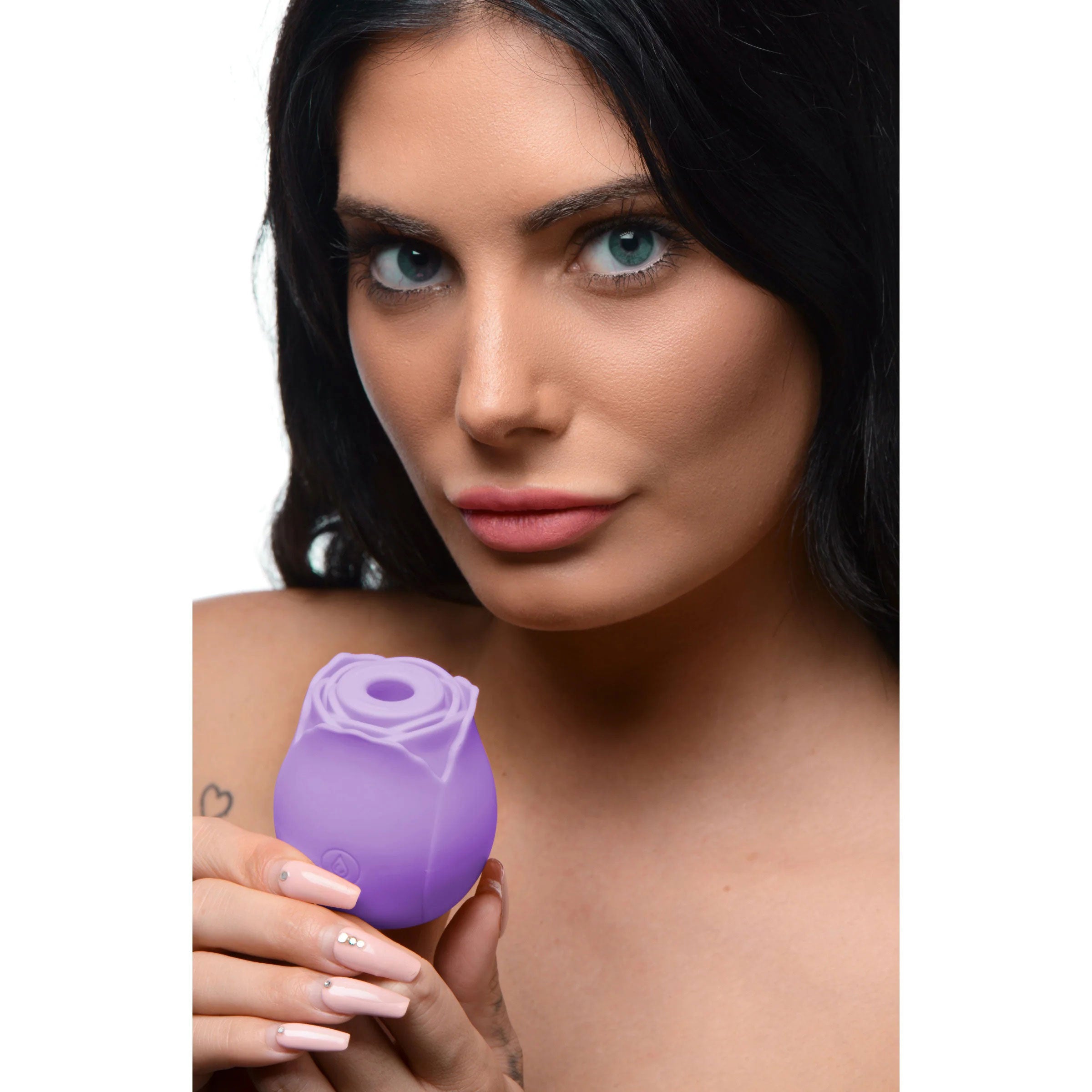 Bloomgasm Wild Rose 10x Suction Clit Stimulator - Purple