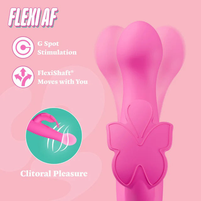Naughty AF Dual Stim Rechargeable Vibrator