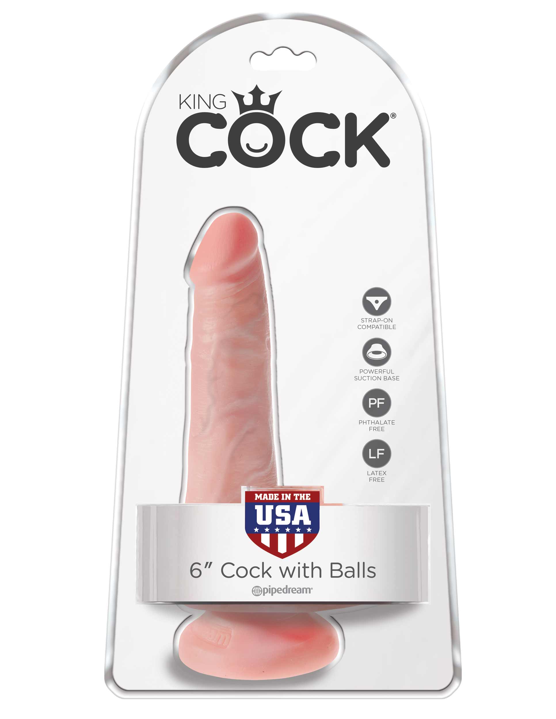 King Cock 6 Inch Cock With Balls
