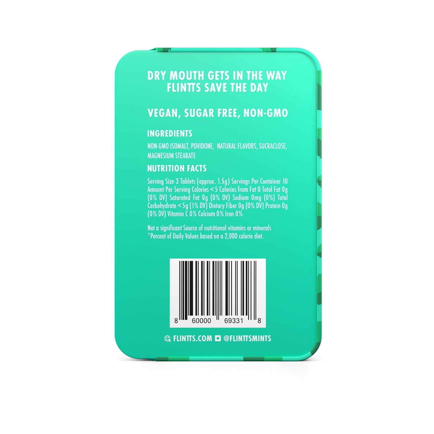 Flintts Mouth Watering Mints Mint - F-Strength 200