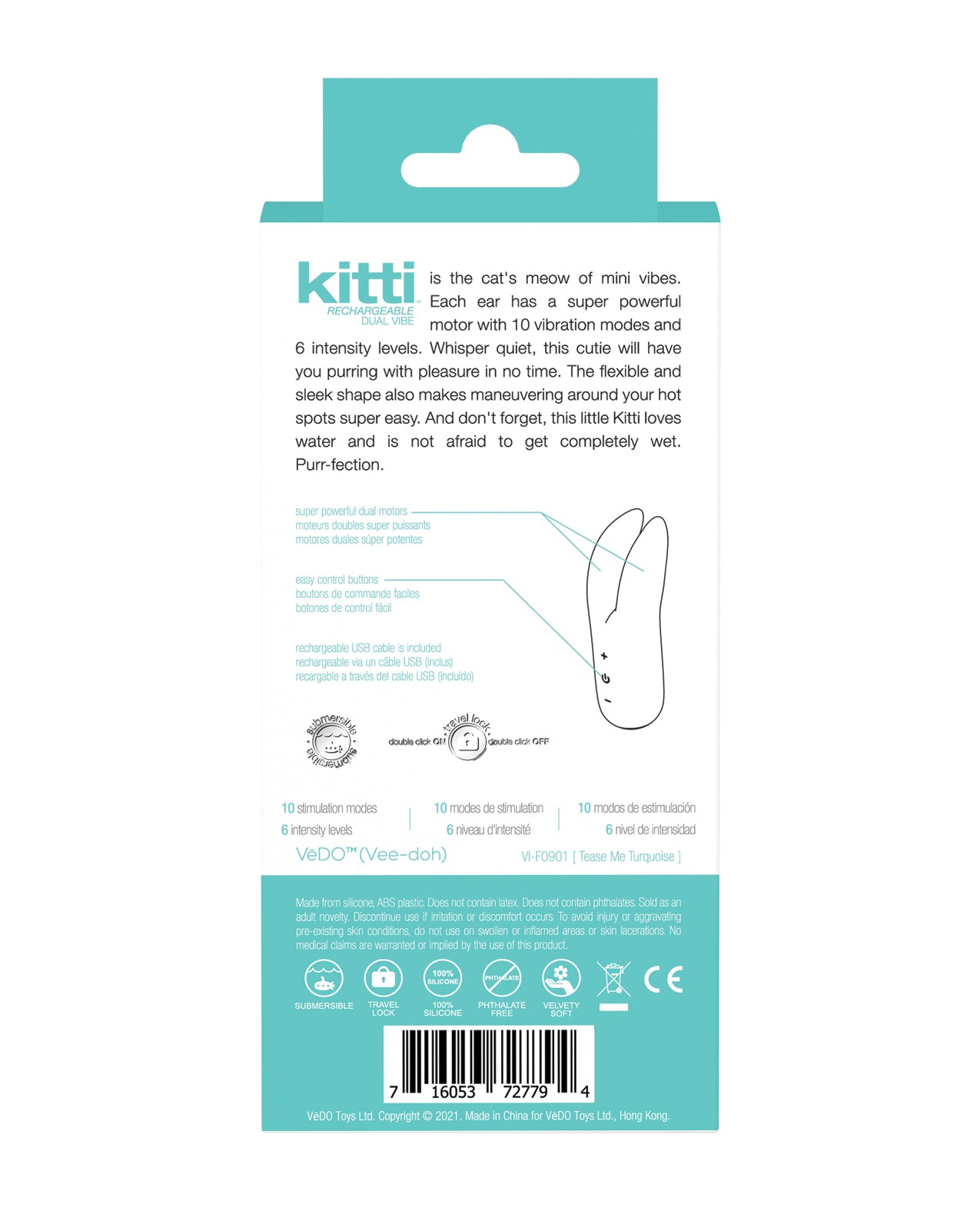 VeDO Kitti Rechargeable Dual Vibe
