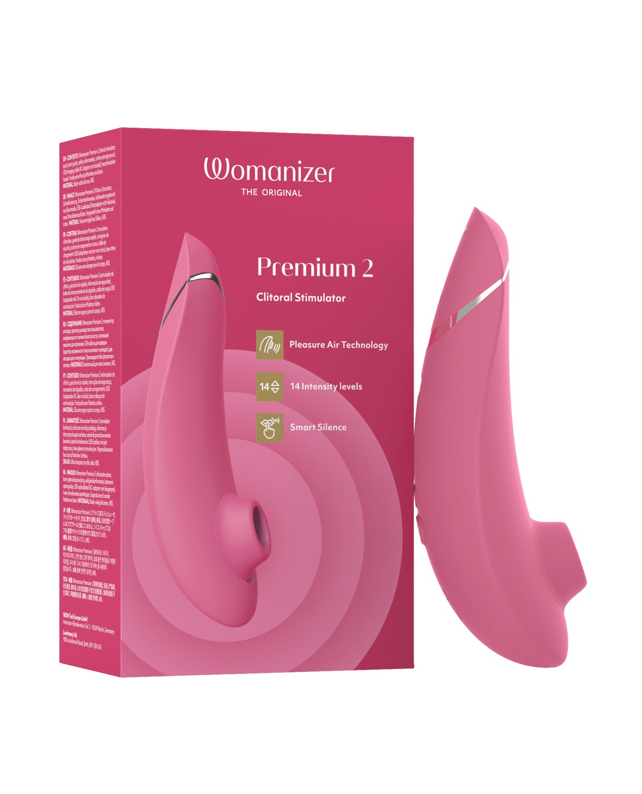 Womanizer Premium 2 Rechargeable Clitoral Suction Stimulator