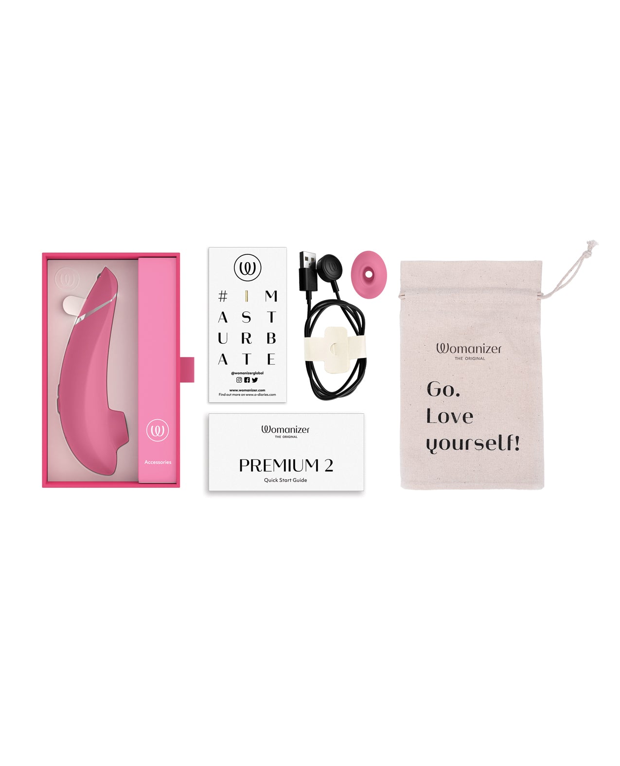 Womanizer Premium 2 Rechargeable Clitoral Suction Stimulator