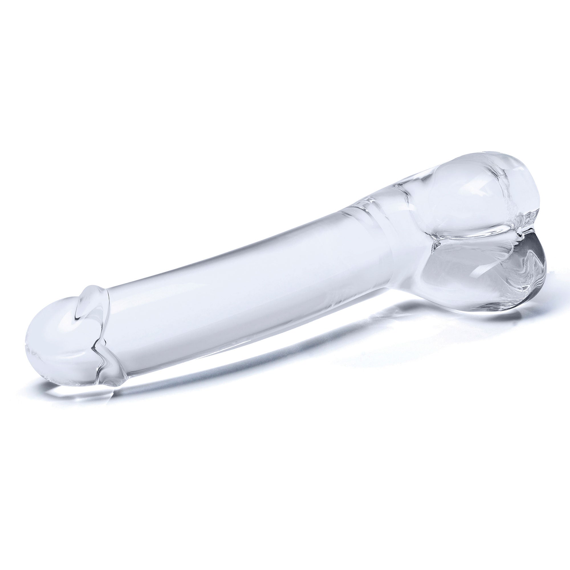7 Inch Realistic Curved Glass G-Spot Dildo
