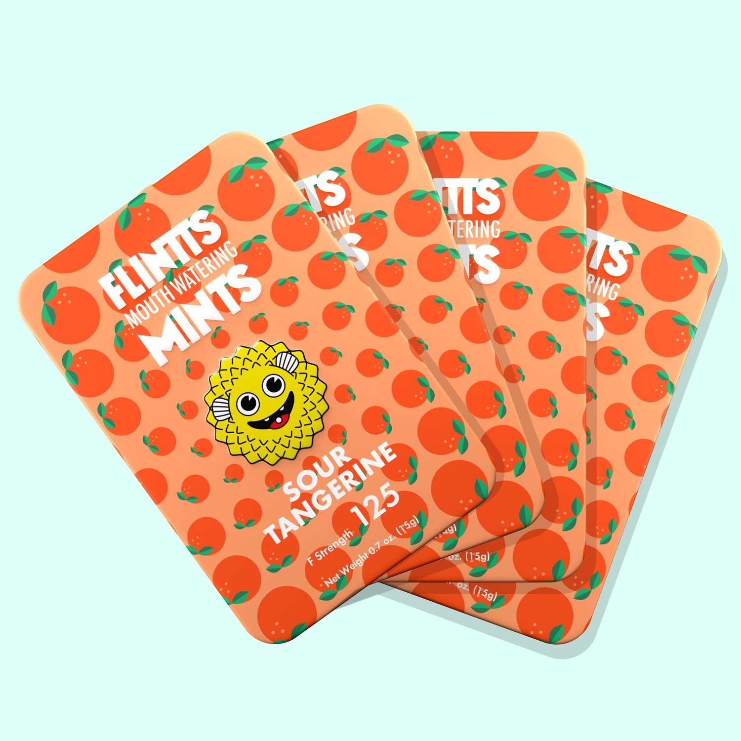Flintts Mouth Watering Mints Sour Tangerine - F-Strength 175