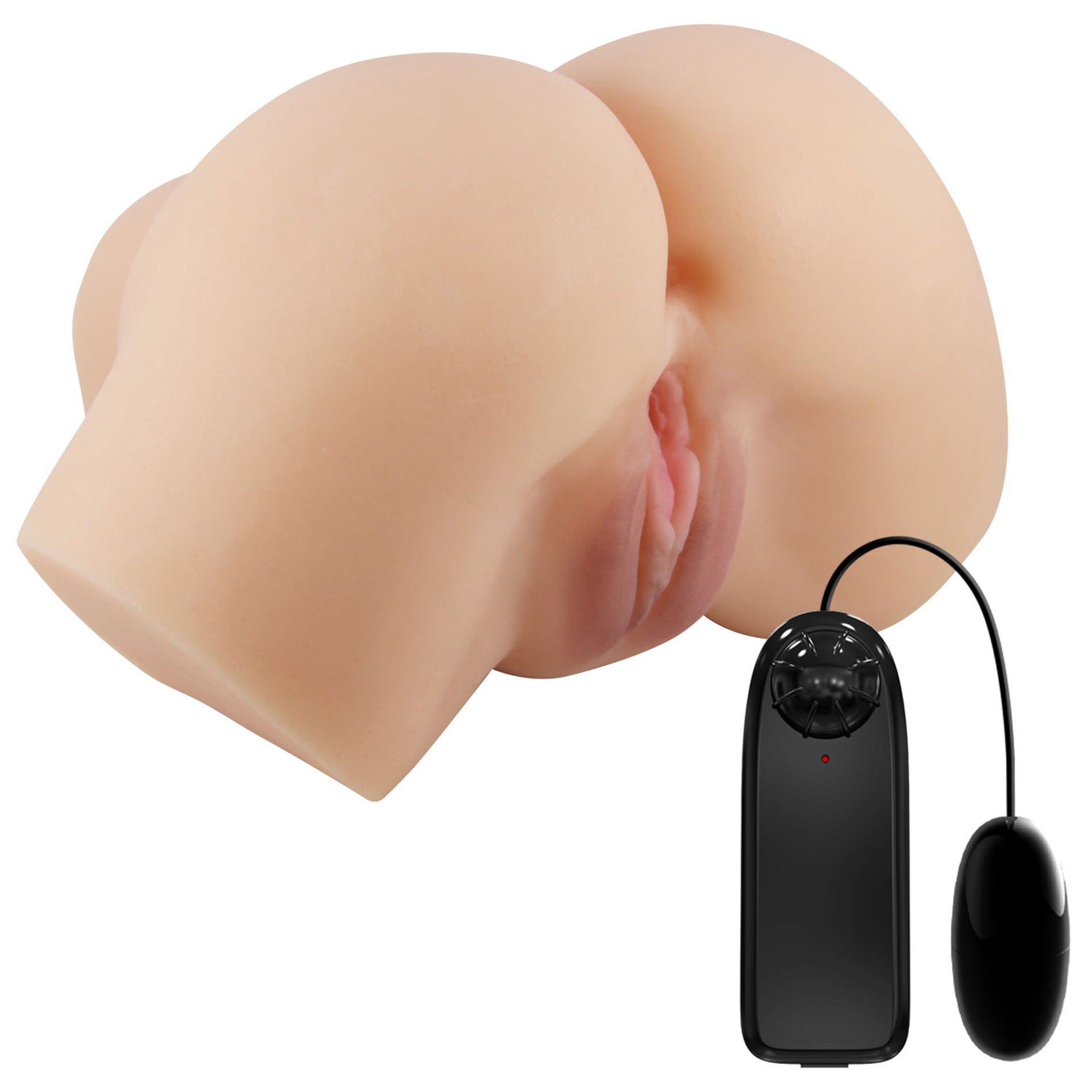 "Hailey Realistic Vagina and Ass Vibrator - Light BM-009242Z"
