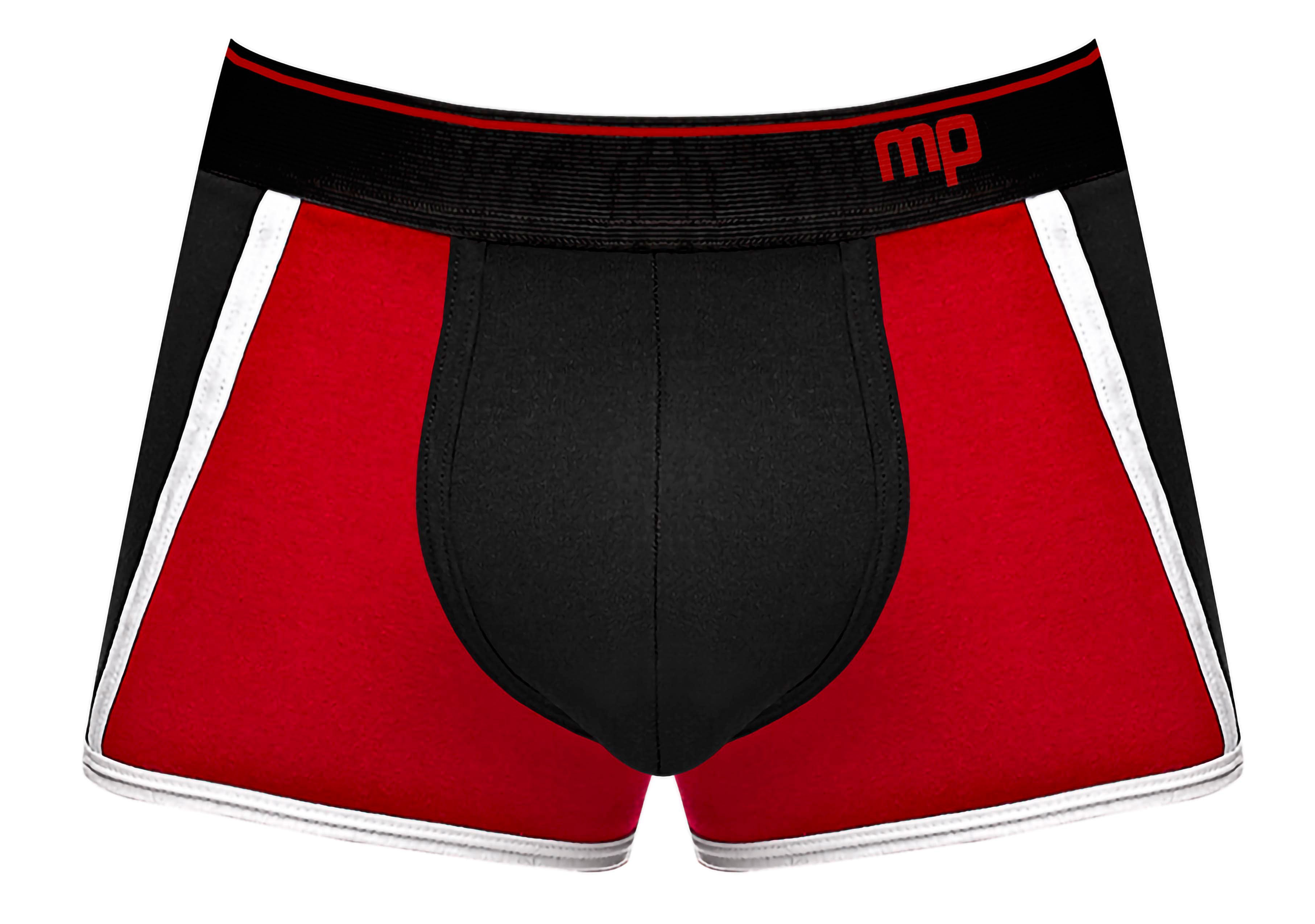"Retro Sport Panel Short - Small - Black/ Red MP-155265BRSL"
