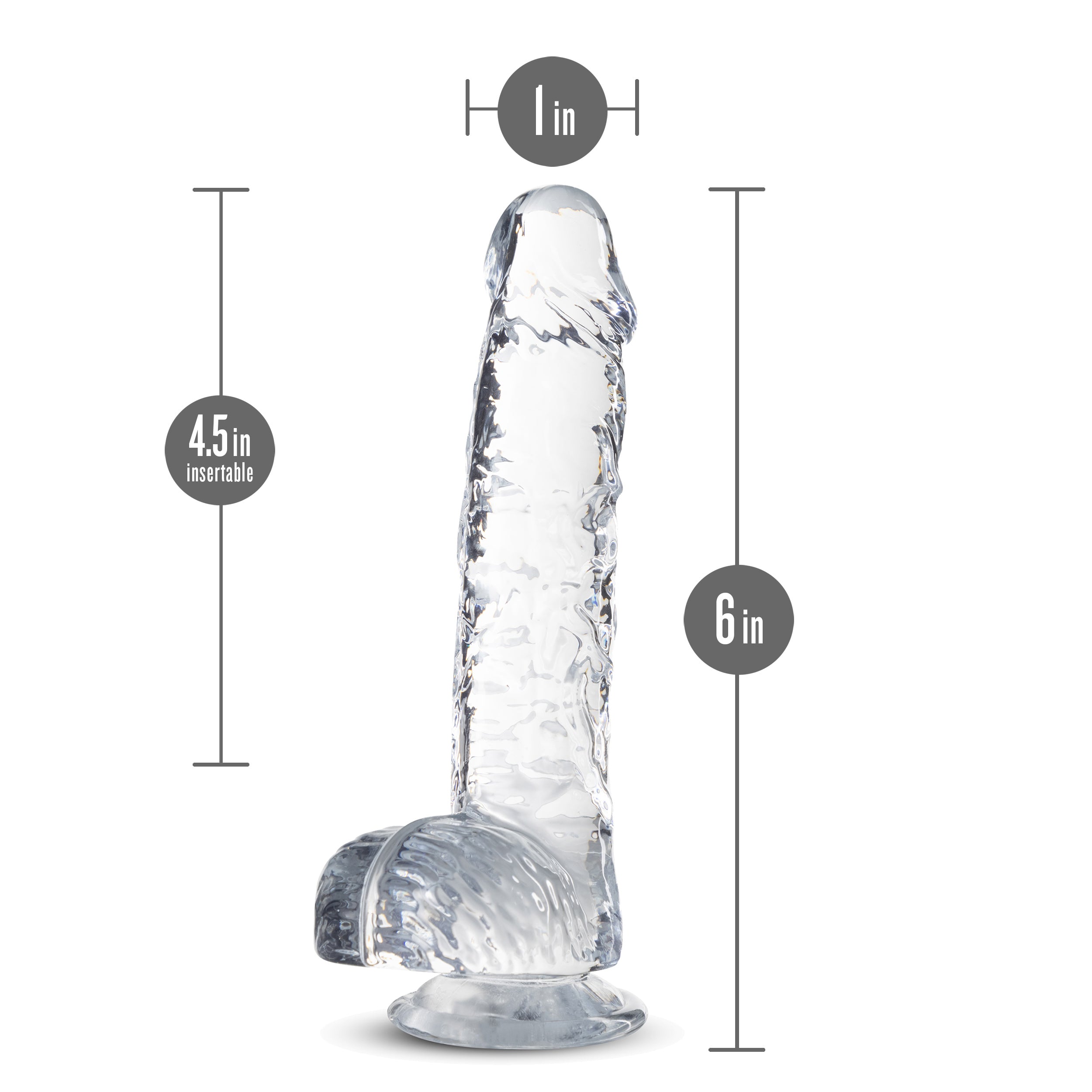 Naturally Yours 6 Inch Crystalline Dildo