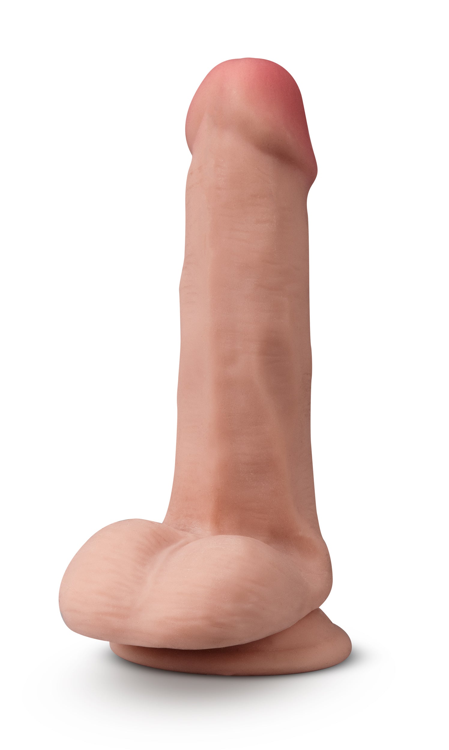 "Dr. Skin Plus - 6 Inch Posable Dildo With Balls - Mocha BL-14907"