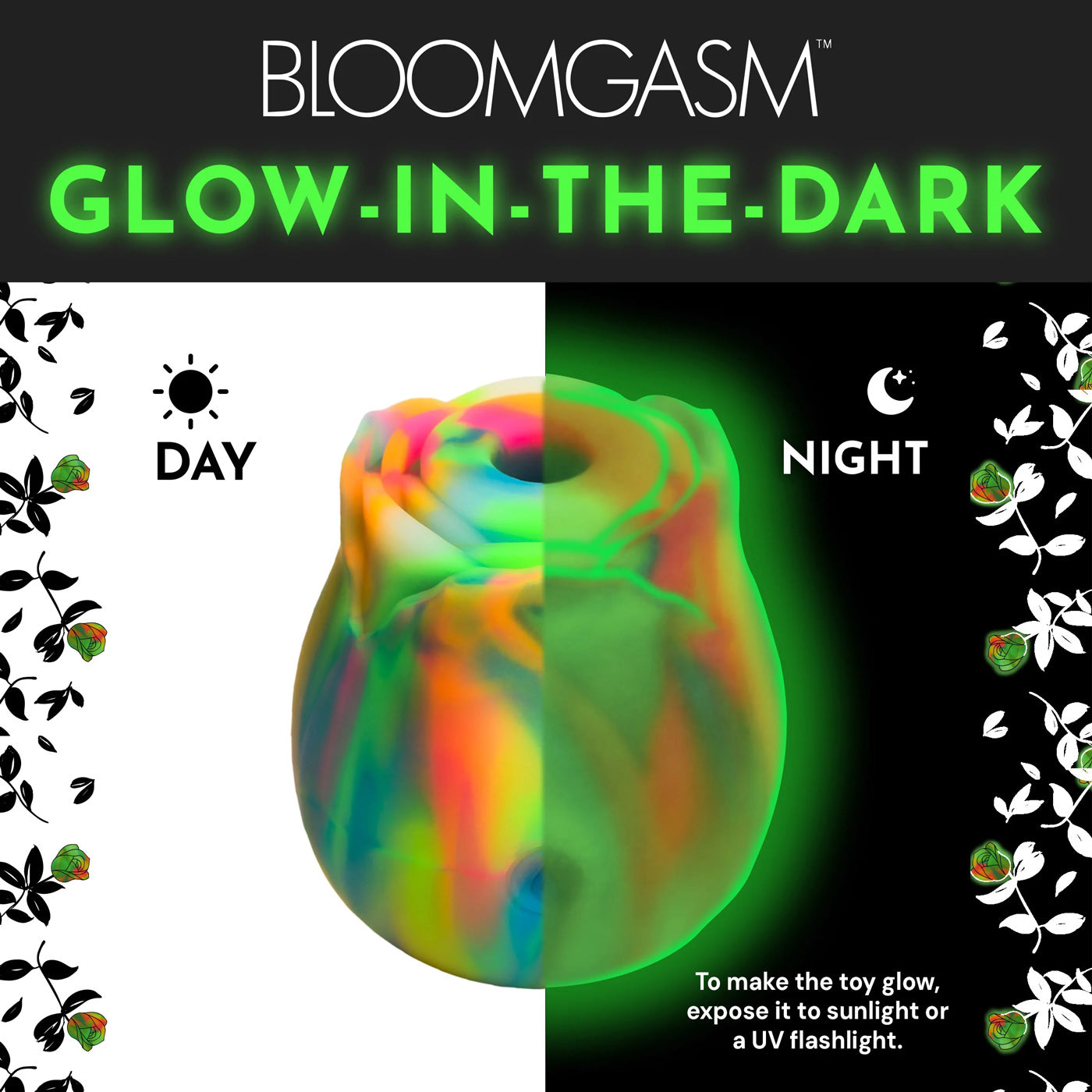 Glow Rose – Rainbow Clit Stimulator