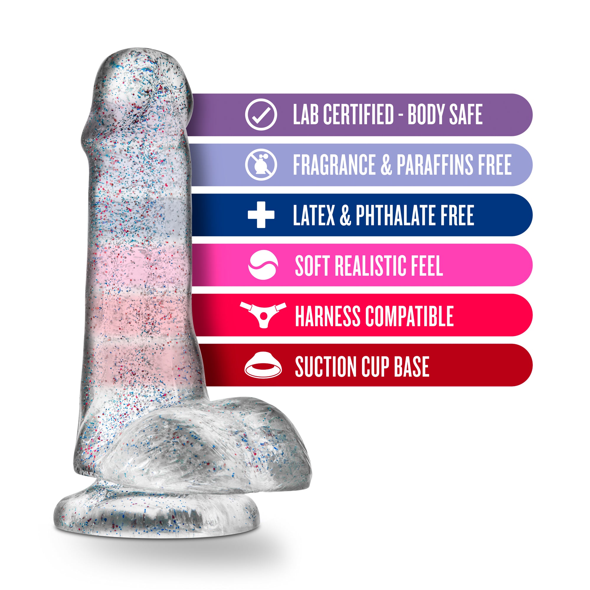 Naturally Yours 6 Inch Glitter Cock