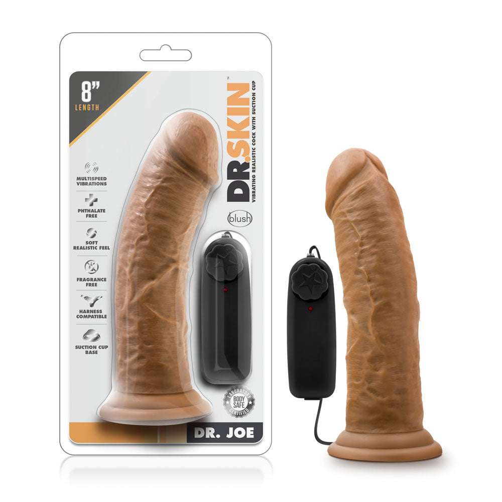 Dr. Skin - Dr. Joe - 8 Inch Vibrating Cock With Suction Cup