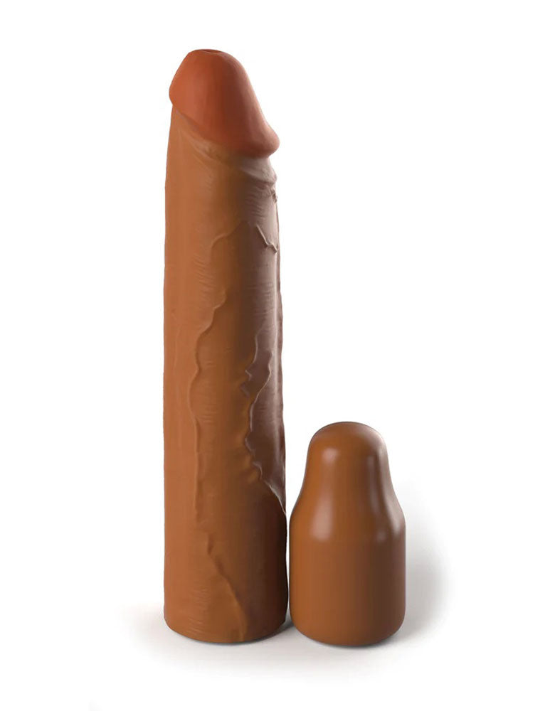 "Fantasy X-Tensions Elite 8 Inch Sleeve With 2 Inch Plug - Tan PD4152-22"