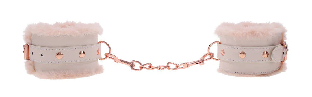 Peaches N Creame Fur Handcuffs - Pink