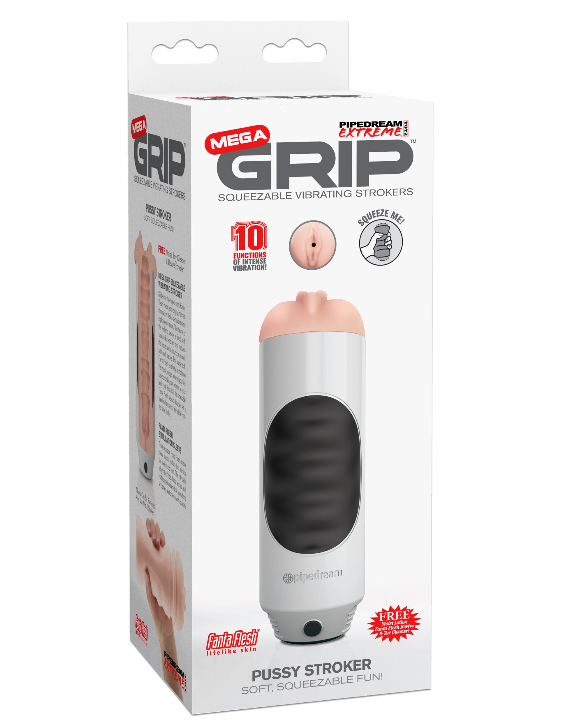 Mega Gripping Vibrating Pussy Stroker