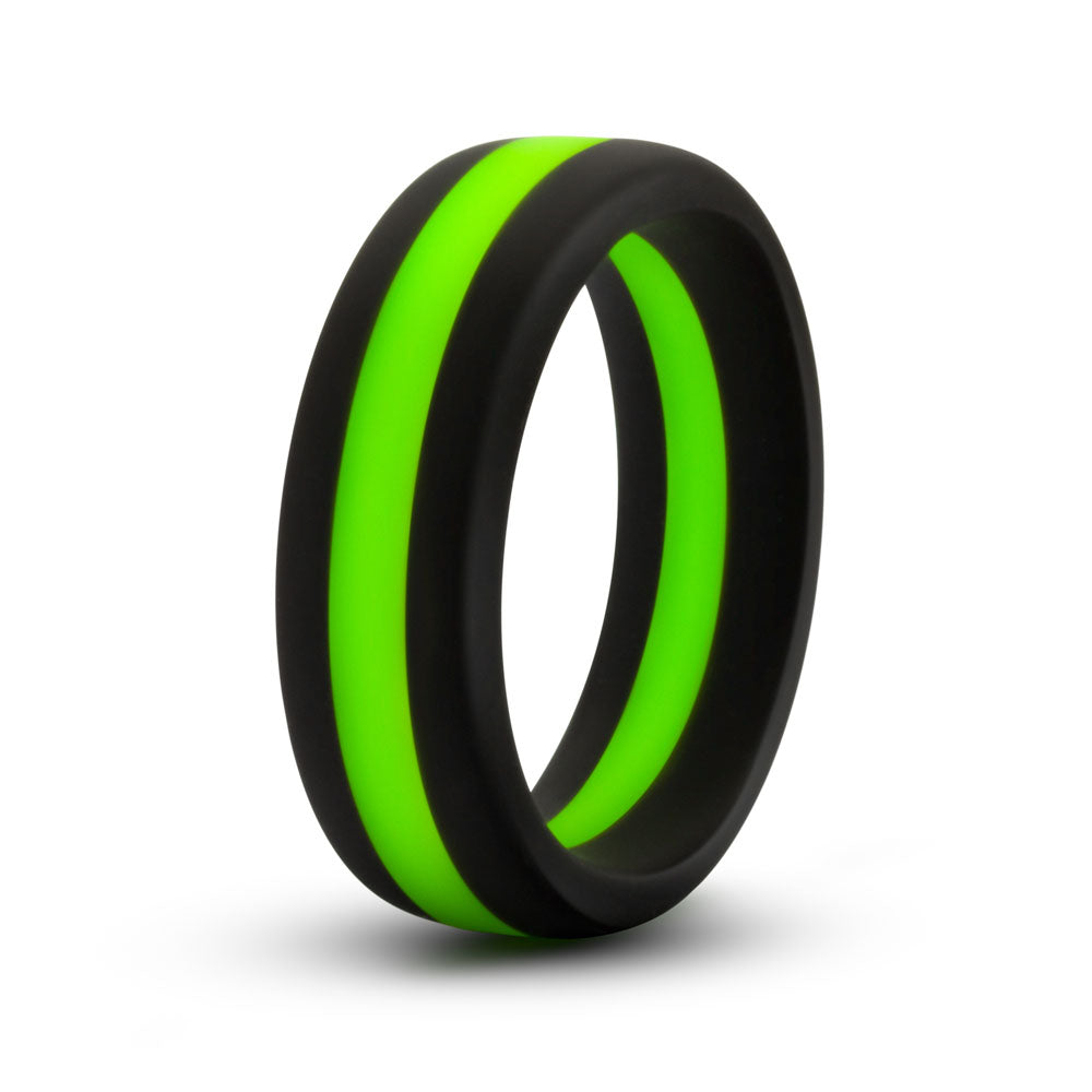 "Performance - Silicone Go Pro Cock Ring - Black/green/black BL-91122"