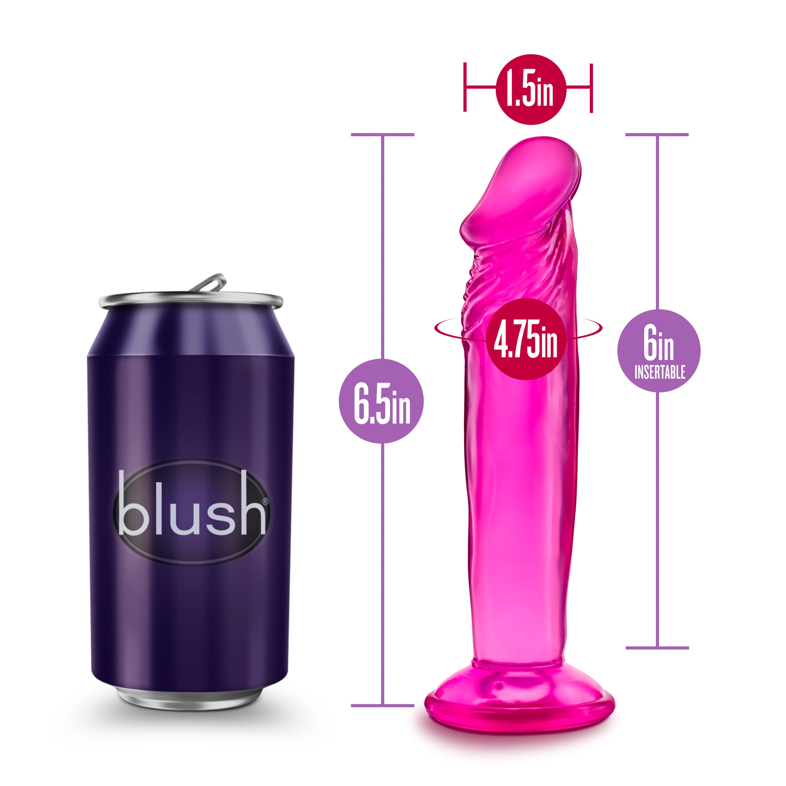 B Yours Sweet n' Small 6 Inch Dildo With Suction Cup