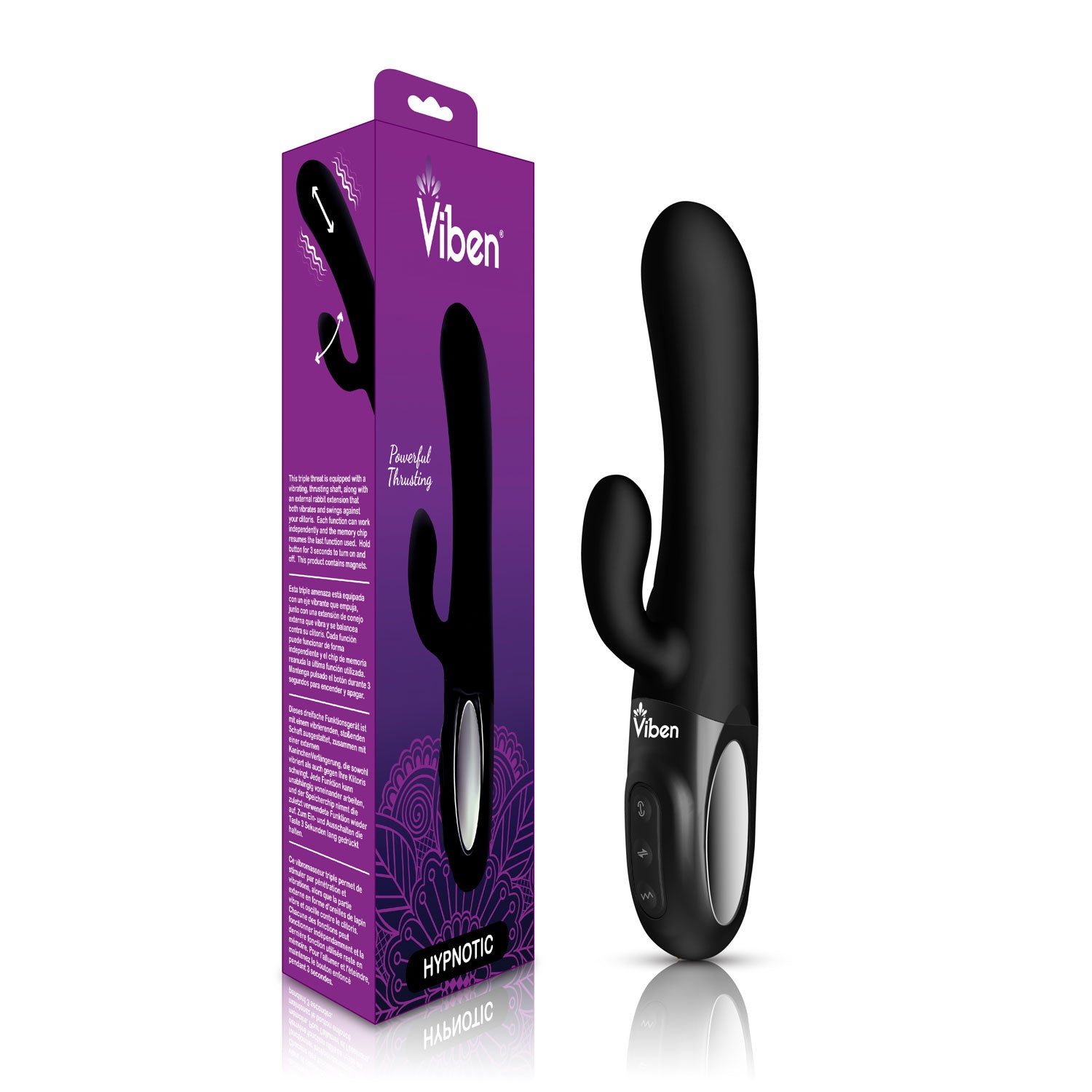 Hypnotic Thrusting Rabbit with Swinging Clitoral Stimulator