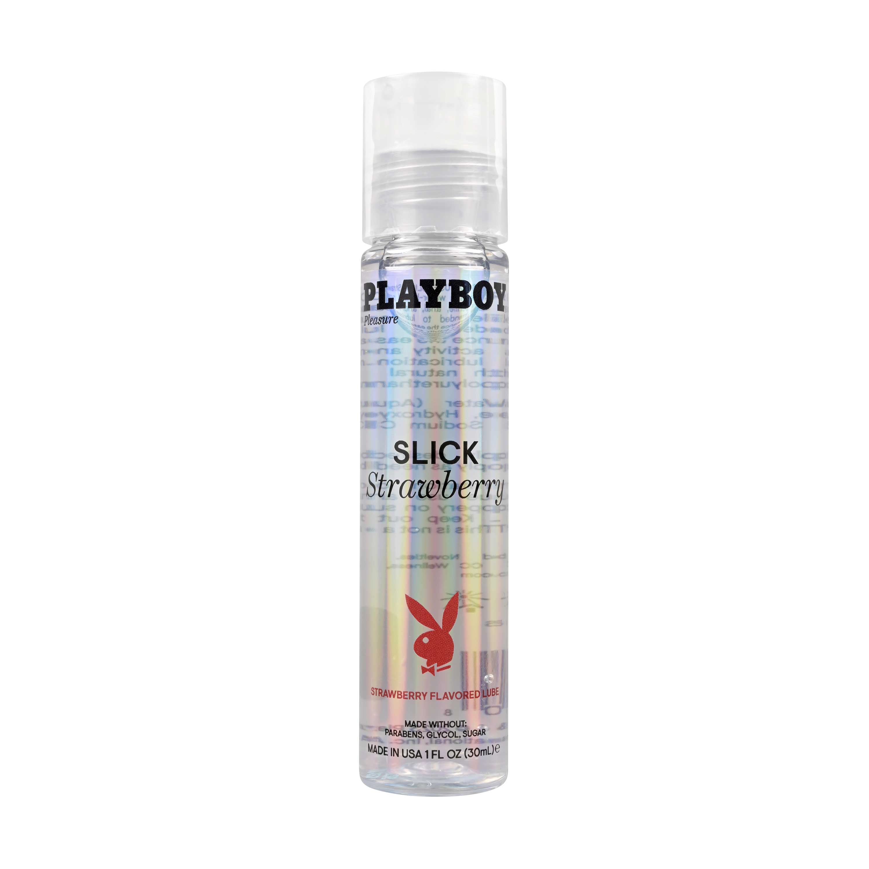 "Playboy Pleasure Slick Strawberry Flavored Lubricant 1 Oz PB-LQ-2208-2"