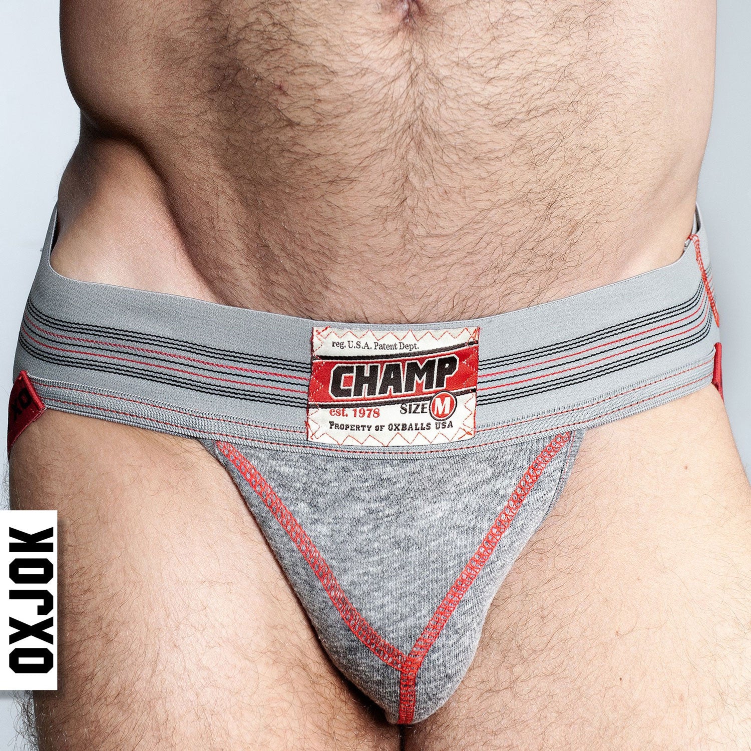 "Champ Vintage Sweatshirt Jockstrap Gray Heather - Small OX-JOK-1004-GRY-S"