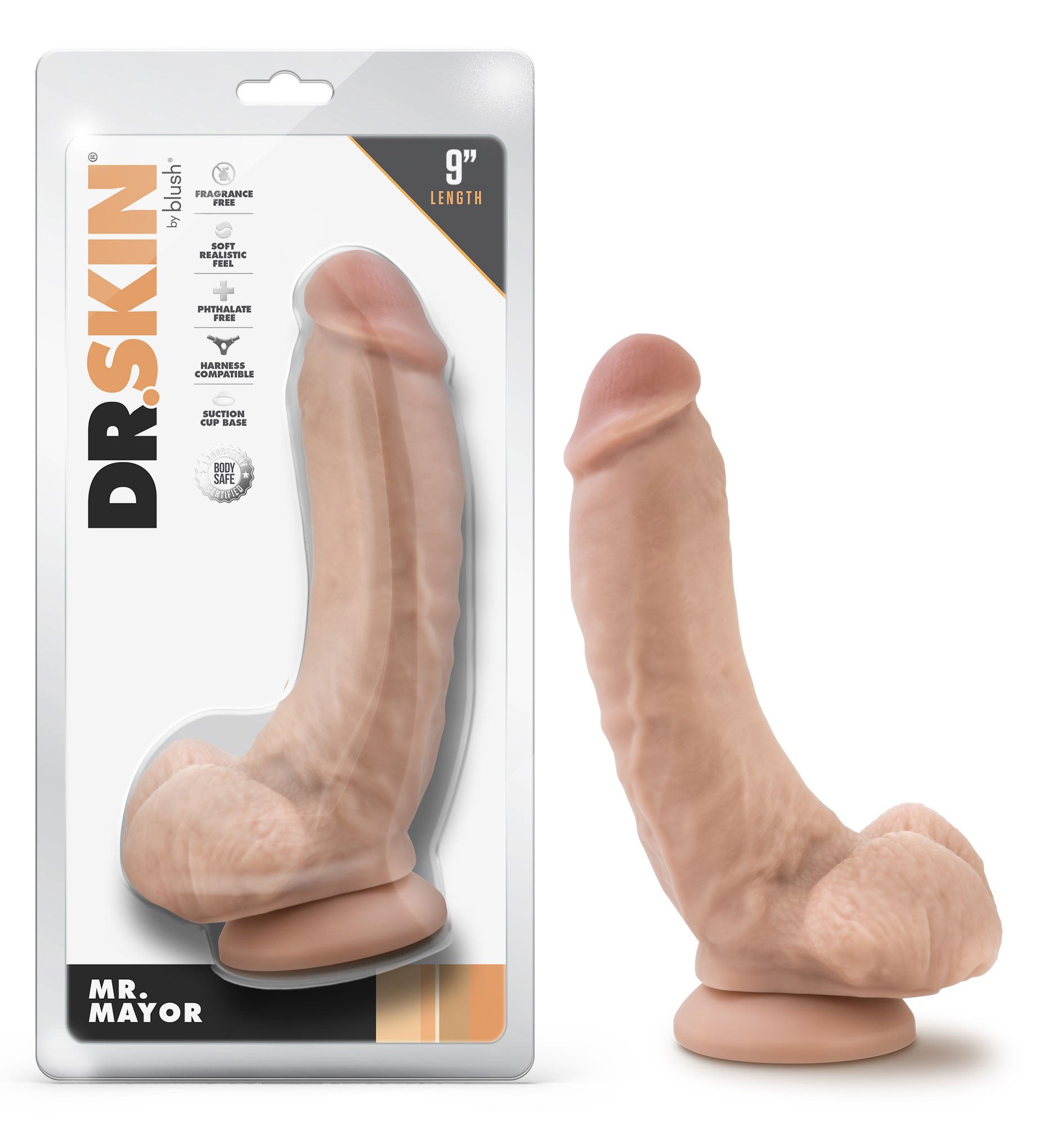 Dr. Skin - Mr. Mayor - 9 Inch Dildo With Balls