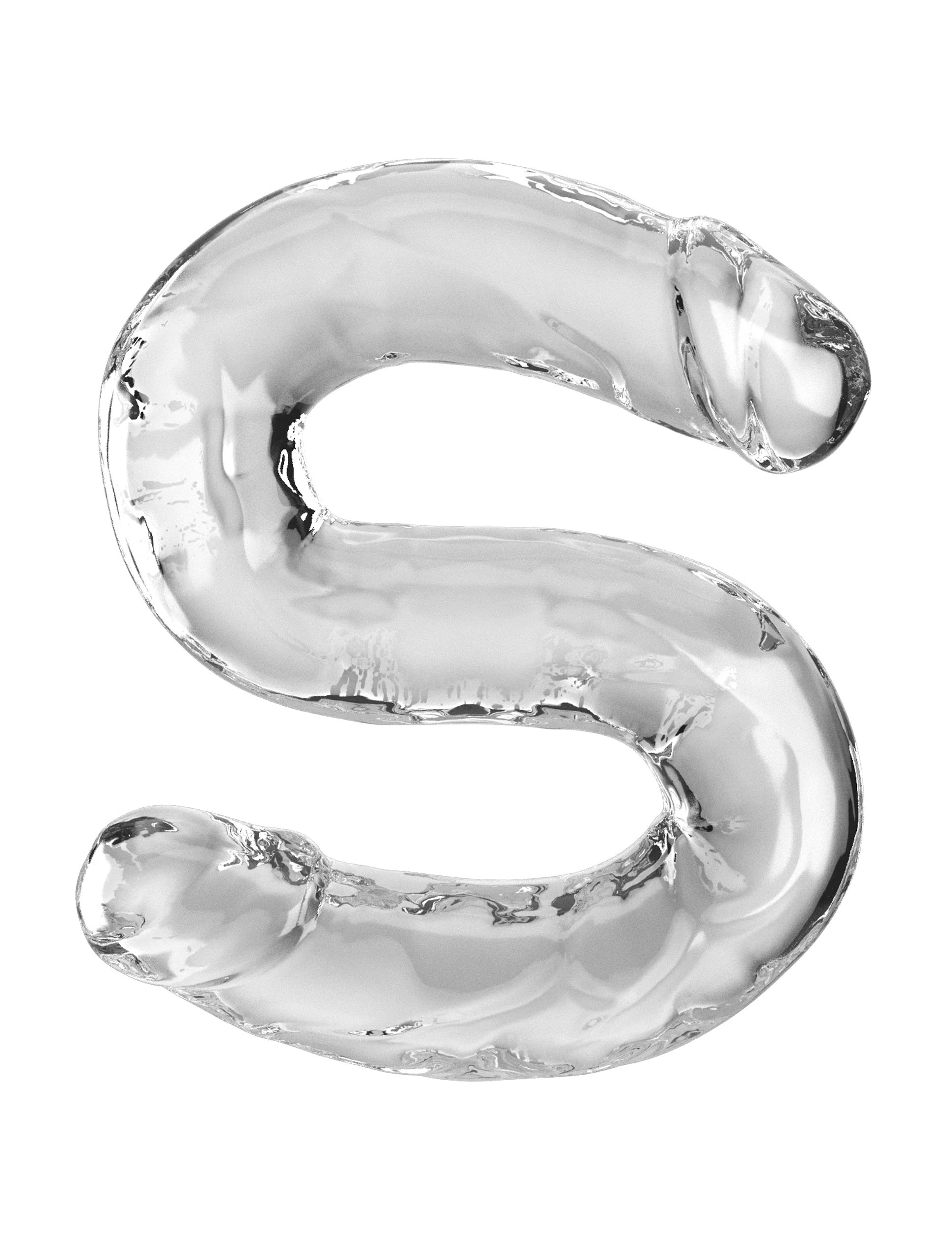 18 Inch Double Dildo - Clear