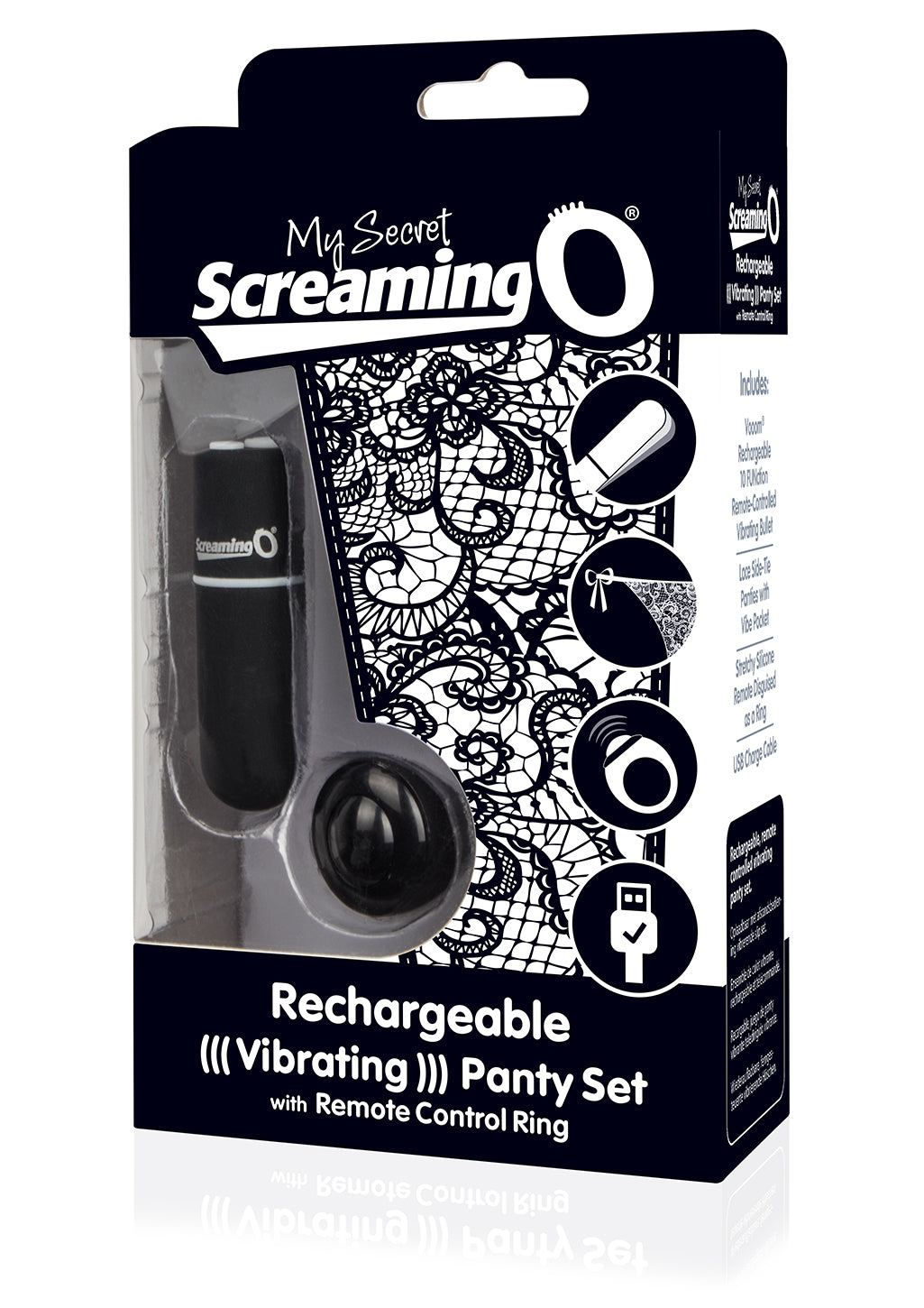 My Secret Charged Remote Control Panty Vibe - Black