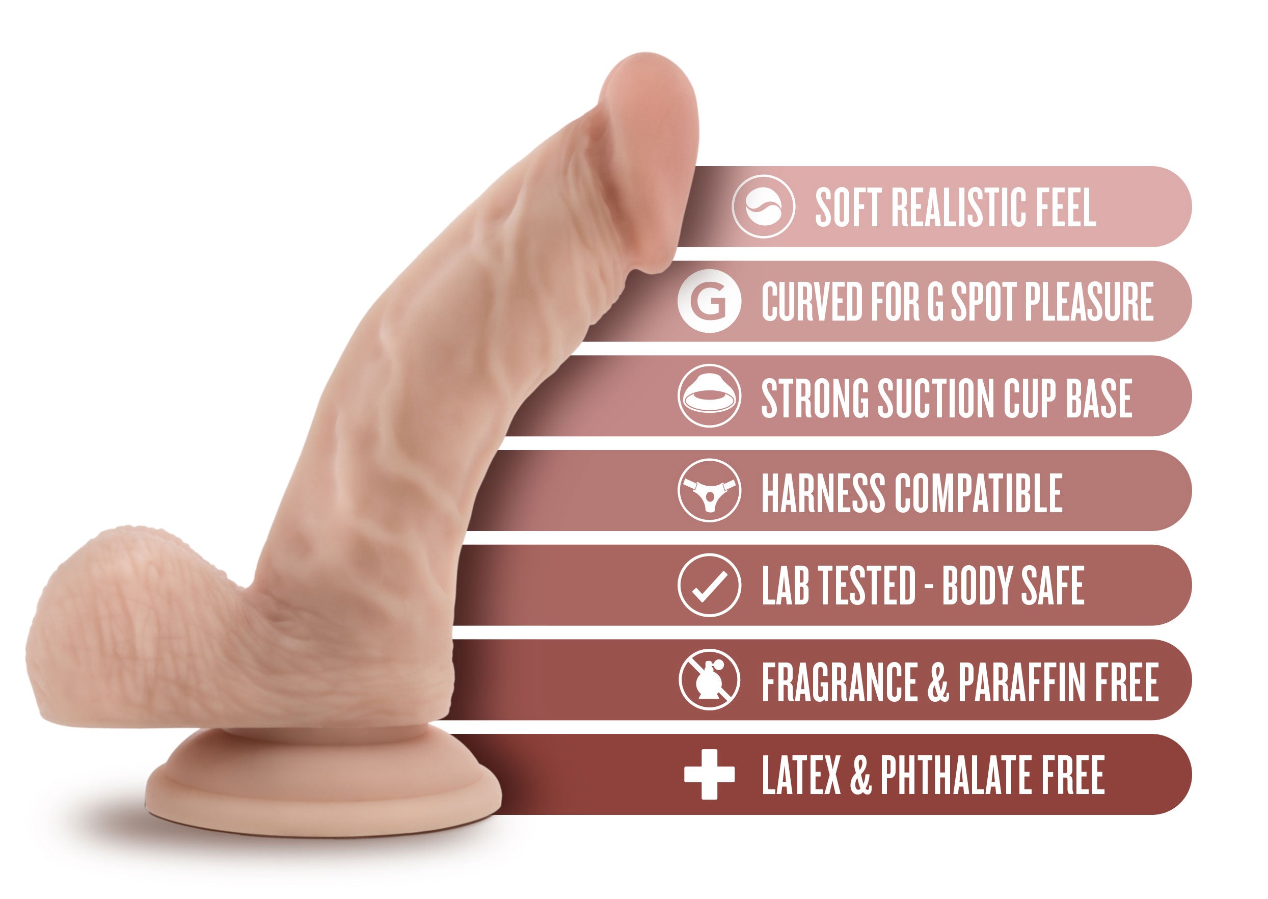 Dr. Stephen 6.5 Inch Dildo With Balls
