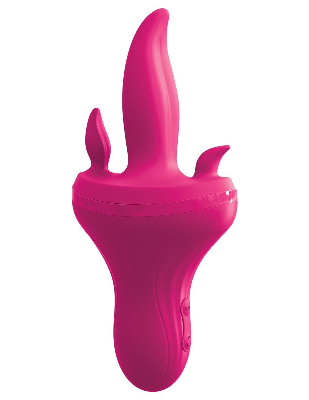 "Threesome Holey Trinity Triple Tongue Vibrator - Pink PD4959-12"