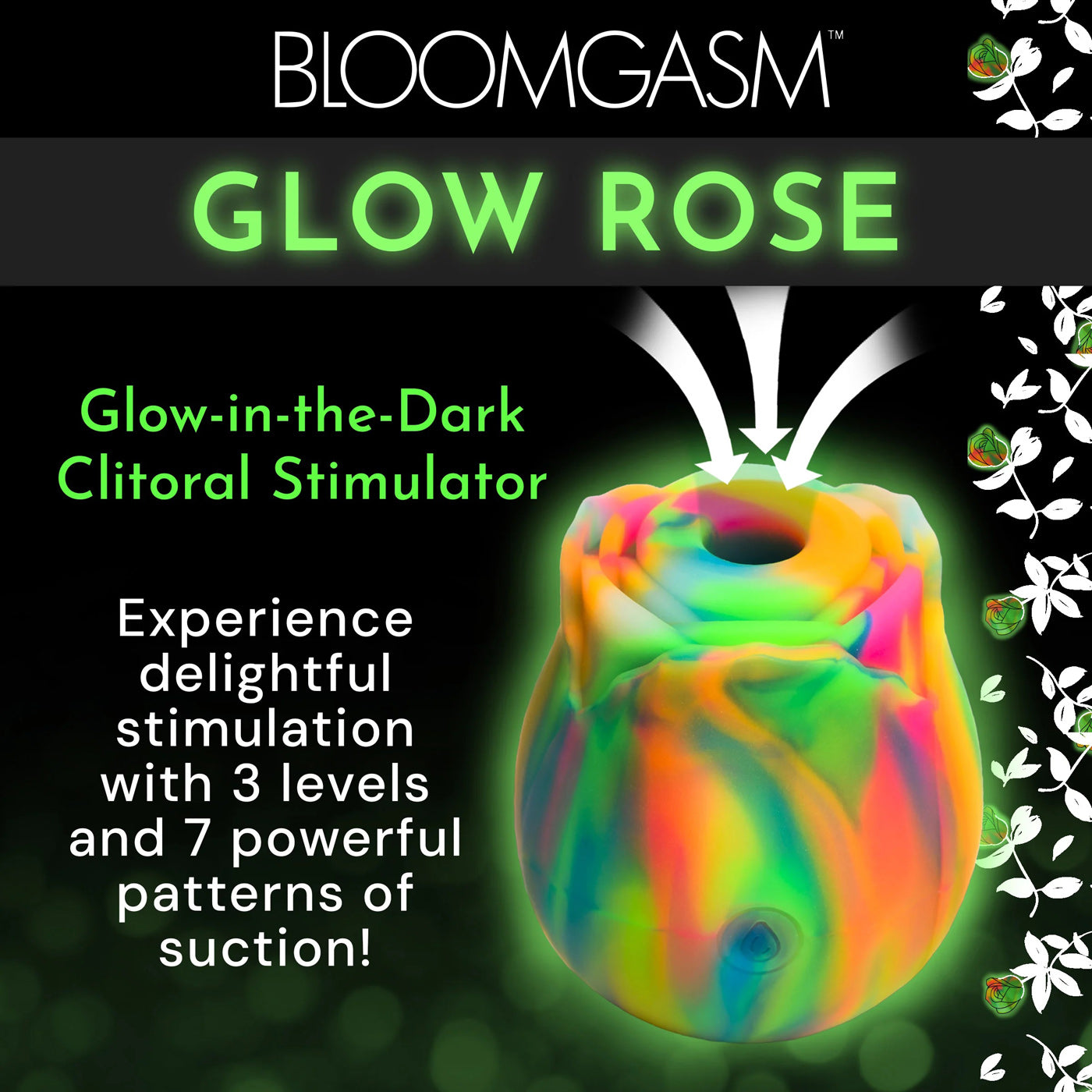 Glow Rose – Rainbow Clit Stimulator