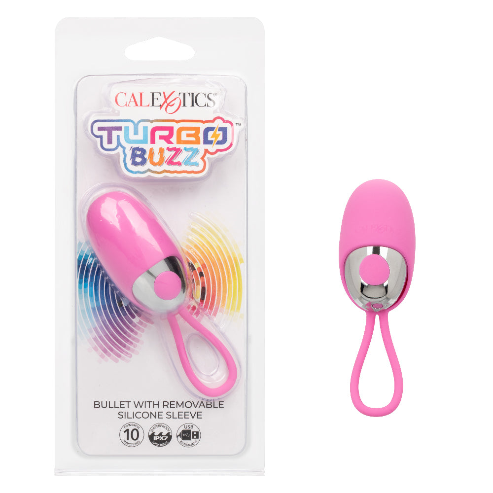 Turbo Buzz Bullet With Removable Silicone Sleeve